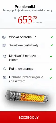 Promienniki na podczerwień